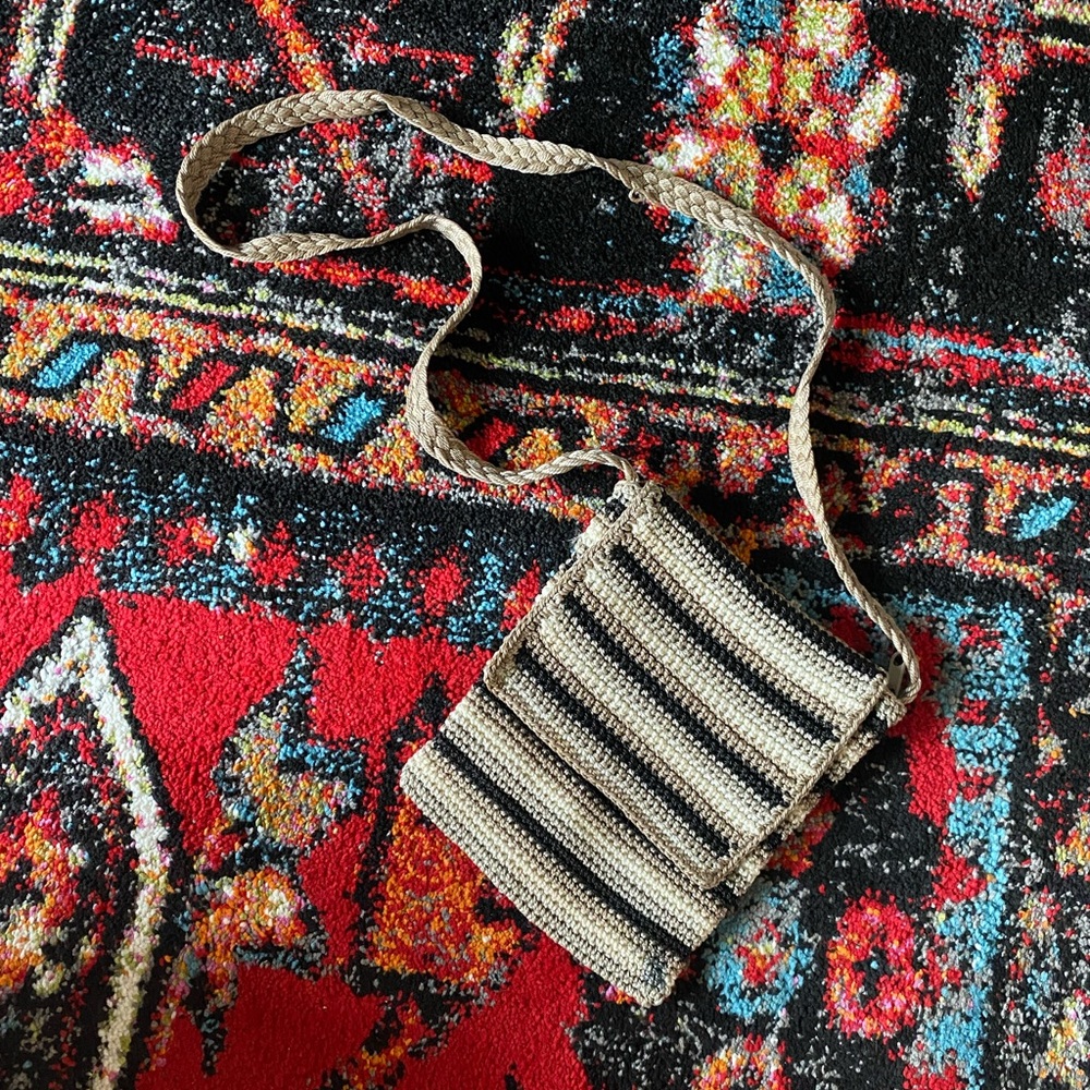 Cute Striped Woven Cloth Bag
